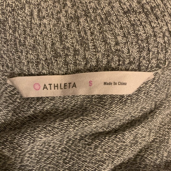 Athleta Sochi Sweater Dress, Dark Gray, Size Small - Picture 8 of 9